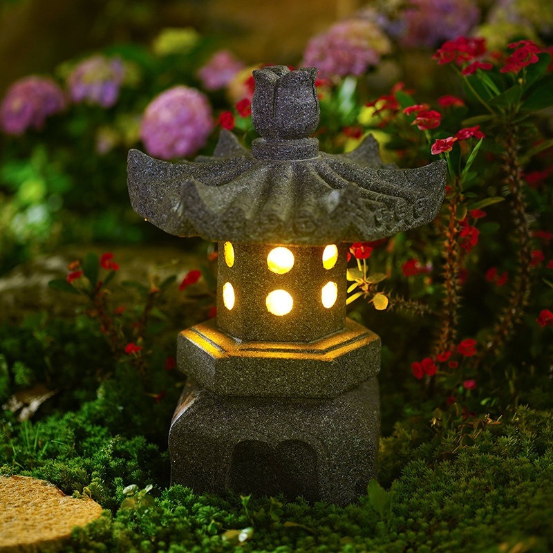 Outdoor Lighting Japan - Solar-Gartenleuchte für den Außenbereich, Garten-Villa-Landschaftsleuchte, chinesische