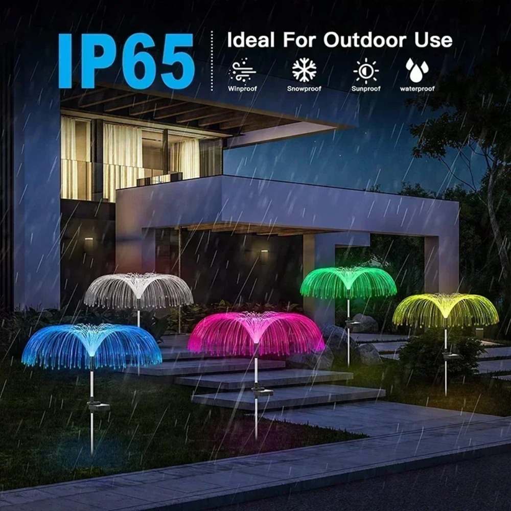 Outdoor Lighting Jellyfish - Farbwechselnde Solar-Quallenleuchten für den Außenbereich, Garten-Dekorationslampe,