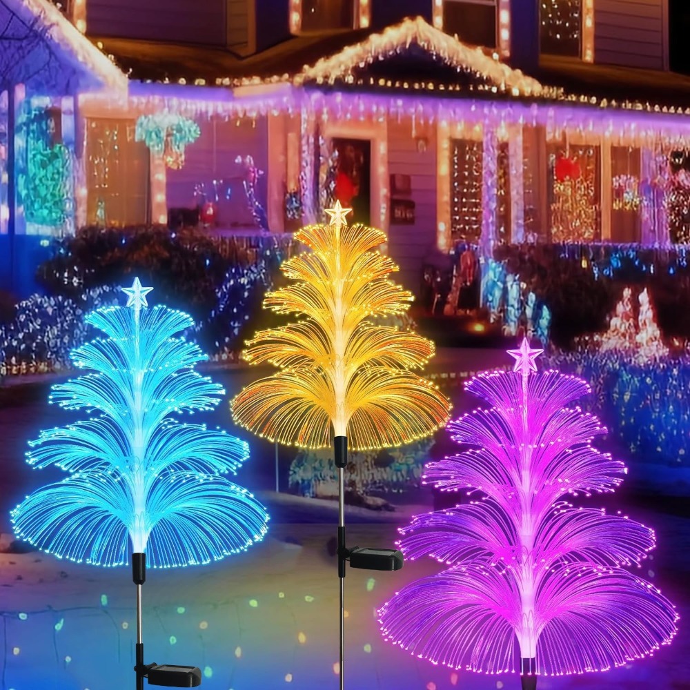 Outdoor Lighting Jellyfish - 1/2/3/5-Schicht Solar-Quallen-Lampe Wasserdichte Bodeneinsteckleuchte für Außenbereich
