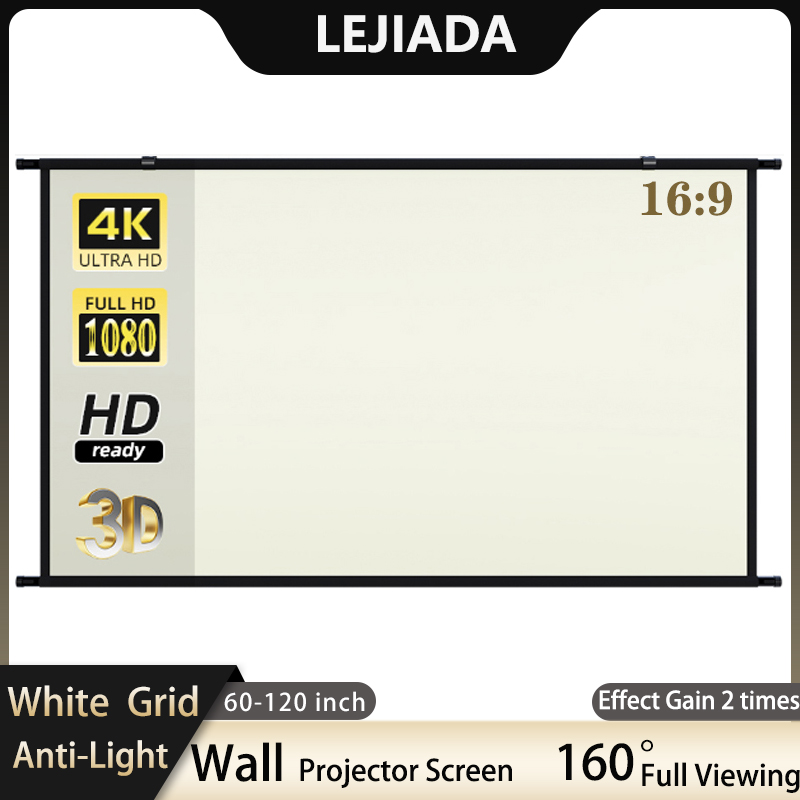 Outdoor Lighting Grid Screen - Lejiada Projektor Leinwand Wand montage 60-100