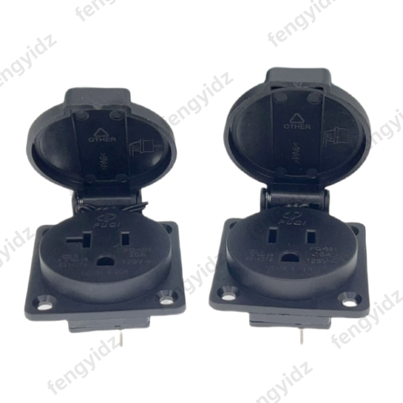 Schwarz 125V 15A 20A IP44 CE A – Outdoor Lighting Japan Bewertung und Preis