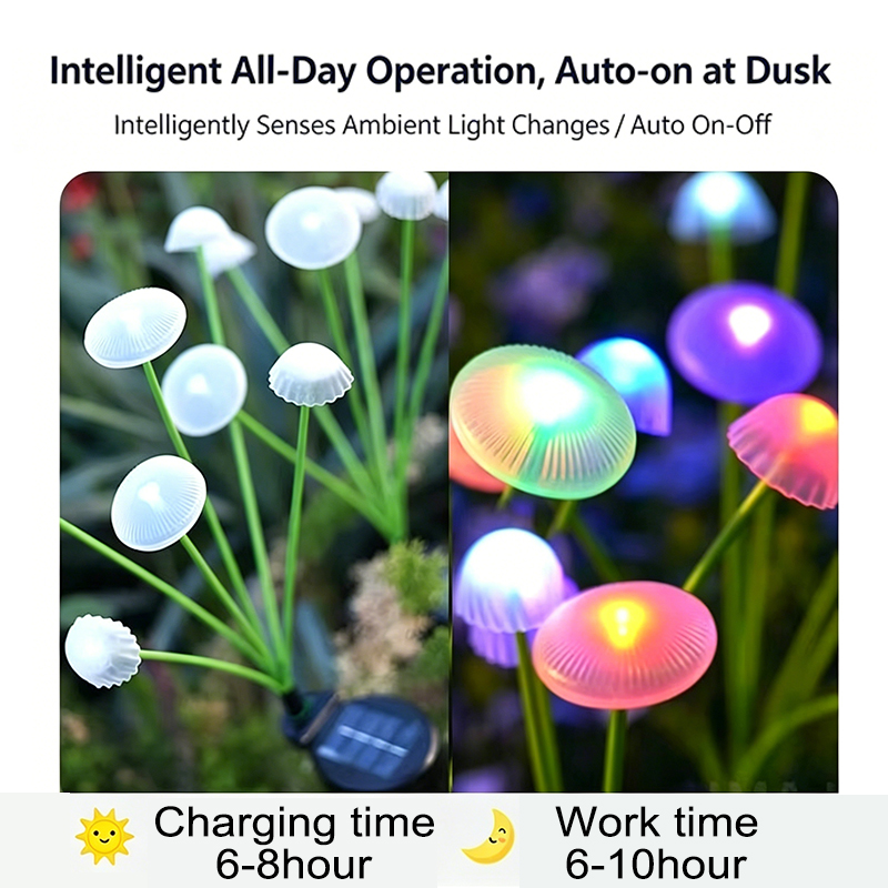 Solar-Quallen-Pilzlichter LED  – Outdoor Lighting Jellyfish Bewertung und Preis