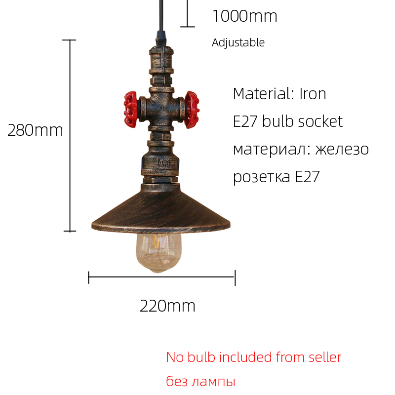 Loft Vintage Retro Lampen Wass – Outdoor Lighting Pendant Bewertung und Preis
