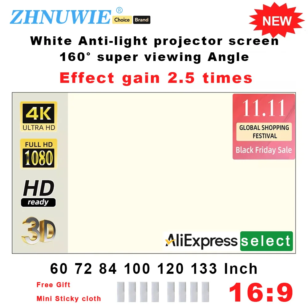 Projektor-Leinwand, 16:9, hohe – Outdoor Lighting Grid Screen Bewertung und Preis
