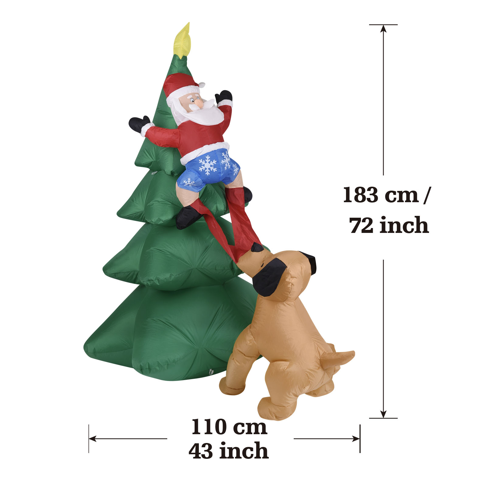 Aufblasbarer Weihnachtshund mi – Outdoor Lighting For Christmas Bewertung und Preis