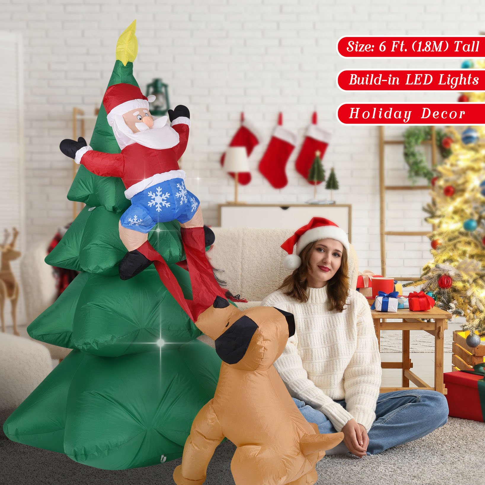 Aufblasbarer Weihnachtshund mi – Outdoor Lighting For Christmas Bewertung und Preis