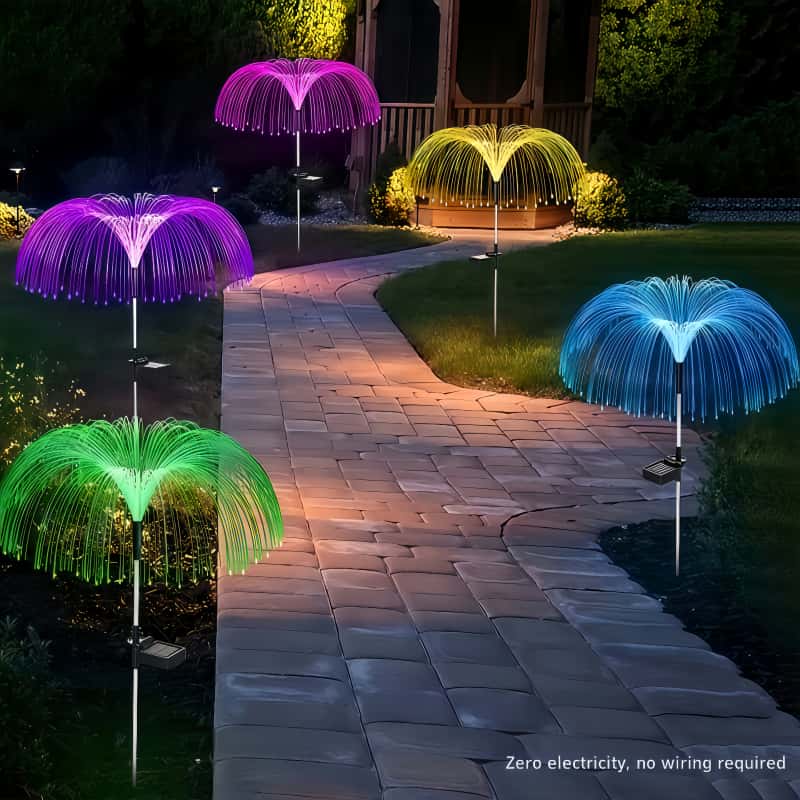 5 Stück Solar-Quallen-LED-Lich – Outdoor Lighting Jellyfish Bewertung und Preis