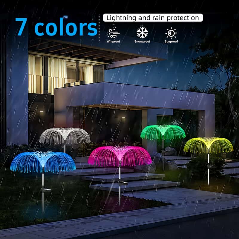 5 Stück Solar-Quallen-LED-Lich – Outdoor Lighting Jellyfish Bewertung und Preis
