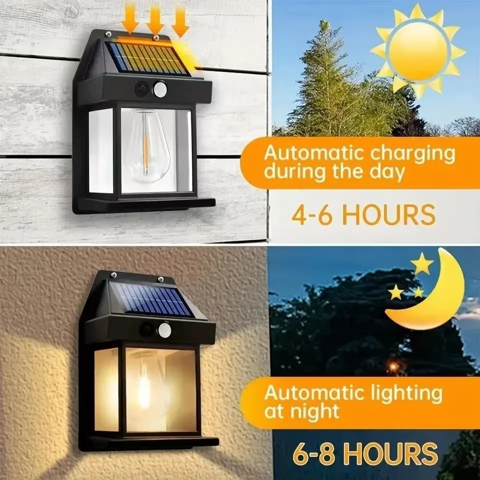 Solare Außenwandleuchte mit Be – Outdoor Lighting Garage Bewertung und Preis