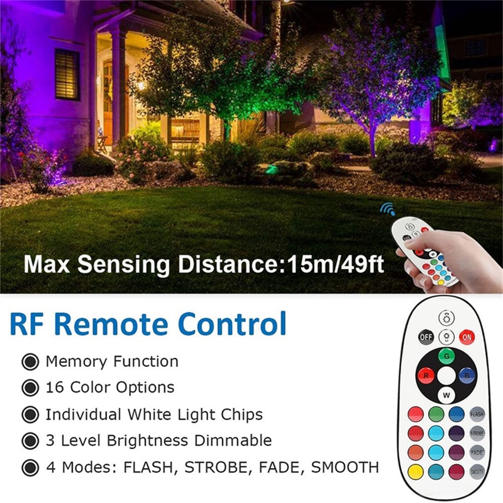 RGBW-Landschaftsbeleuchtung 10 – Outdoor Lighting Waterproof Bewertung und Preis