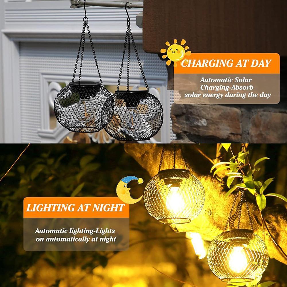 Solar-Laternenleuchten Hängend – Outdoor Lighting Grid Screen Bewertung und Preis