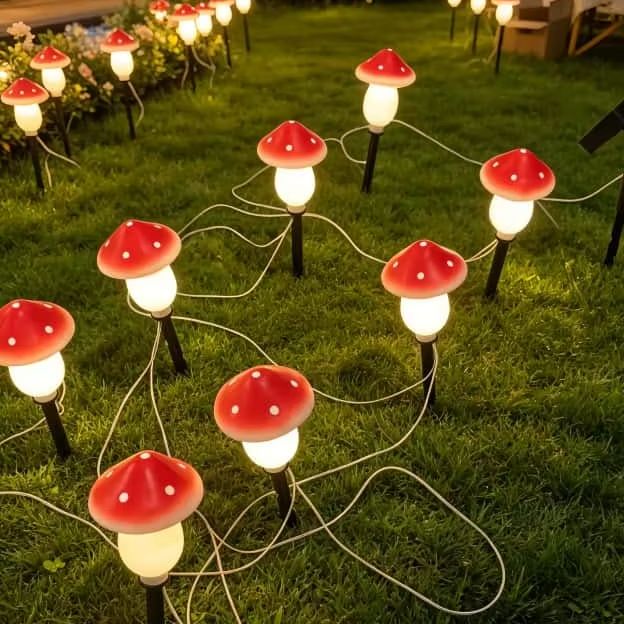 Solar-Pilz-Lichterkette Wasser – Outdoor Lighting For Christmas Bewertung und Preis