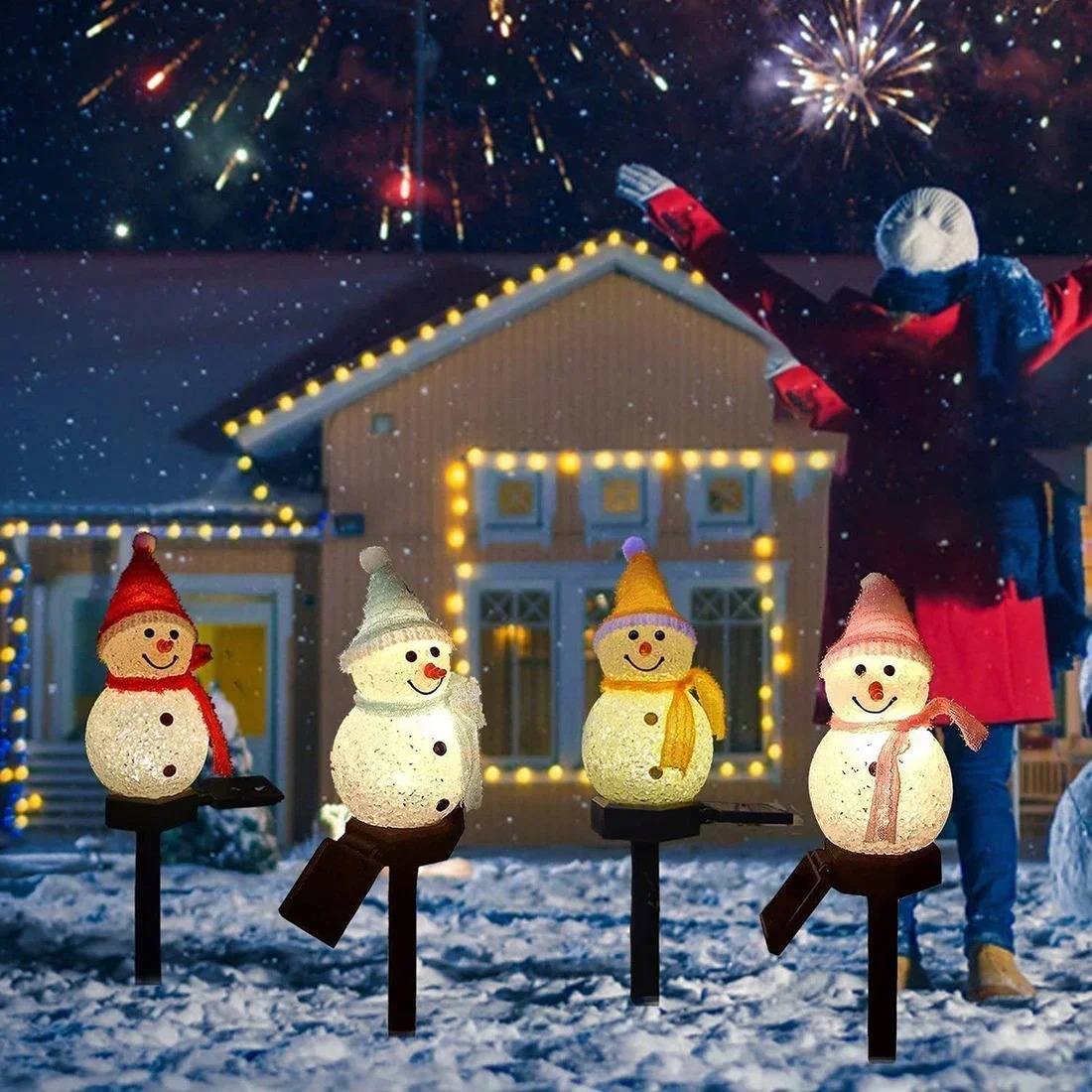 Weihnachts-Schneemann Solar-Ga – Outdoor Lighting For Christmas Bewertung und Preis